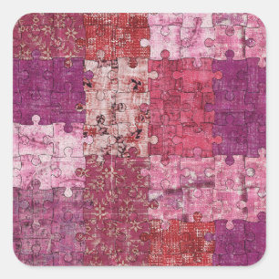 Colours Texture Puzzle Sticker