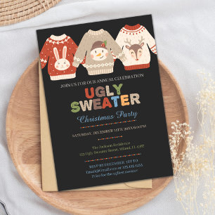 Colours Ugly Sweater Invitations