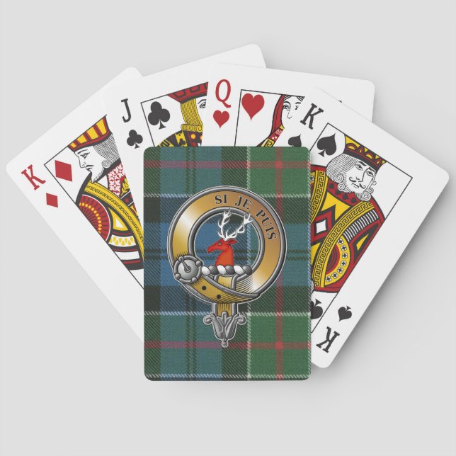 Colquhoun Tartan & Badge Playing Cards (Back)