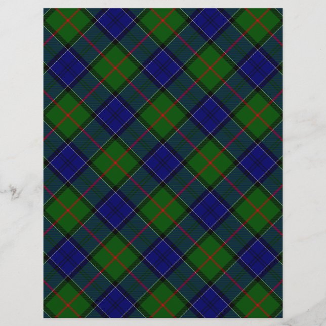 Colquhoun tartan blue green plaid (Front)