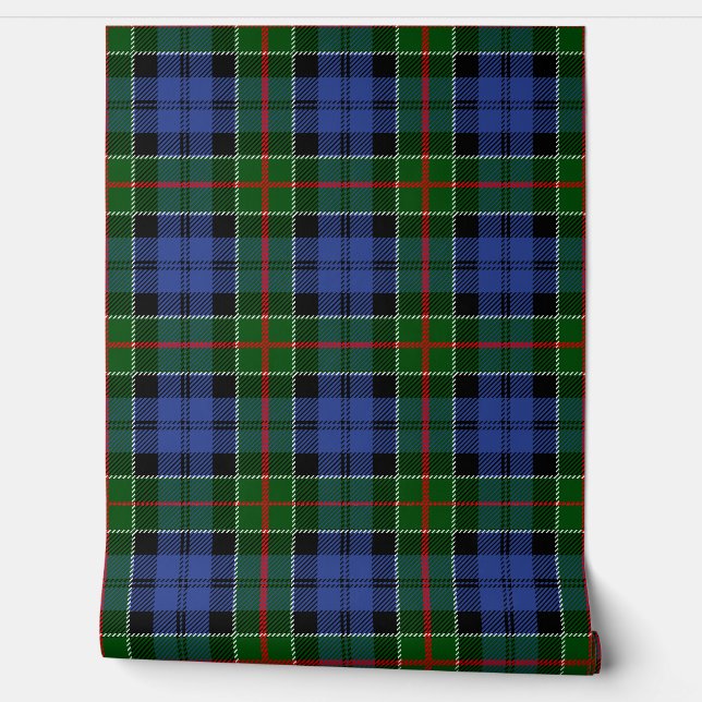Colquhoun Tartan Plaid Scottish Clan Wallpaper (Unrolling)