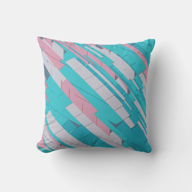 Colrful Abstract pattern Throw Pillow (Front)