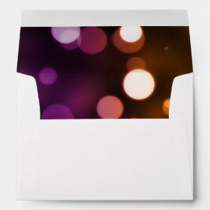 Colrful Bokeh Faux Foil Confetti Elegant Sparkles Envelope