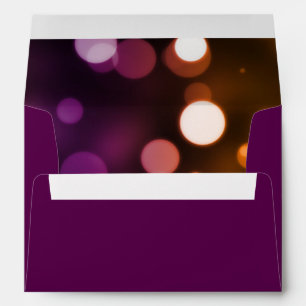 Colrful Bokeh Faux Foil Confetti Elegant Sparkles Envelopes