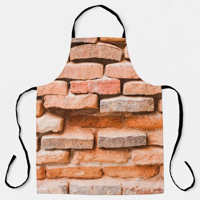 Colse up old brick wall background and texture. ag apron (Front)