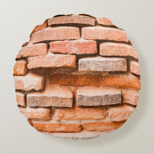 Colse up old brick wall background and texture. ag round cushion