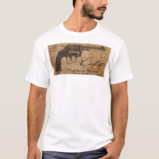 Colt New Service Revolver Classic Revolver T-Shirt (Front)