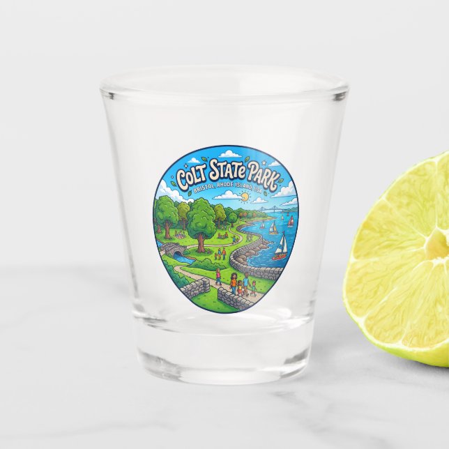 Colt State Park USA Shot Glass (Front)