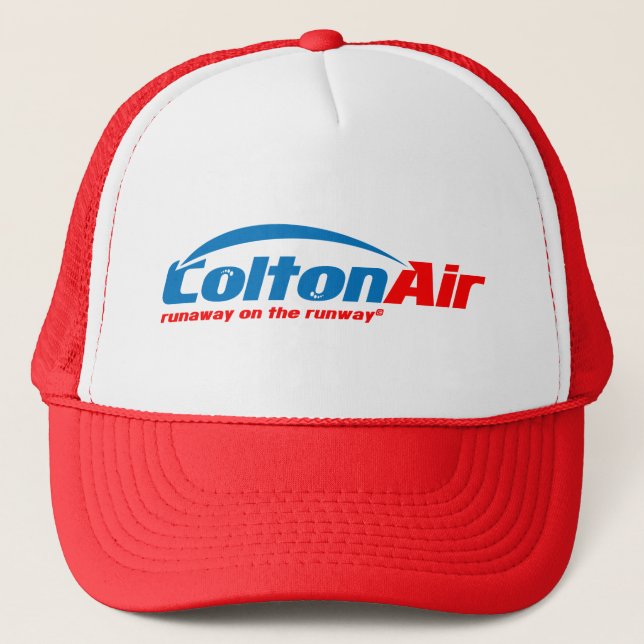 Colton Air: Runaway on the Runway Trucker Hat (Front)