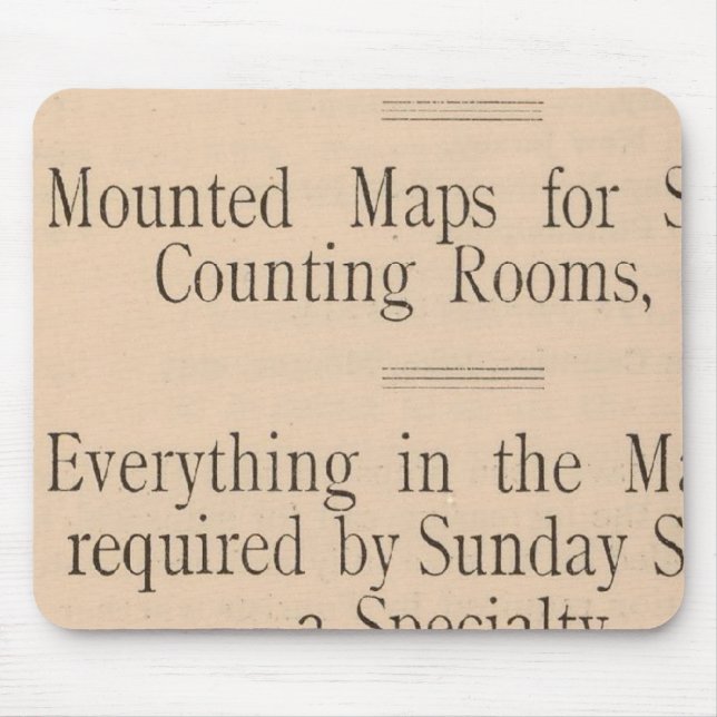 Colton's Driving and Wheeling Map of the US Mouse Pad (Front)