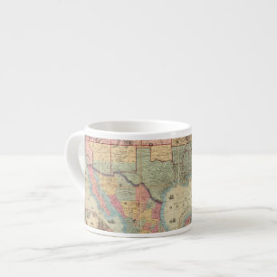 Colton's Railroad And Military Map Espresso Cup