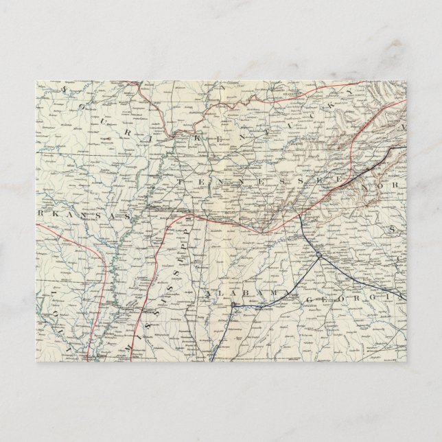 Colton's US section Postcard (Front)