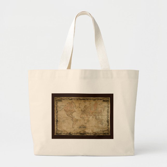 Coltons Vintage World Map Tote Bag (Front)