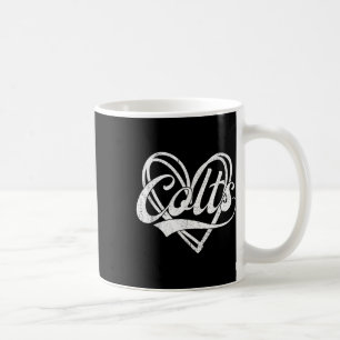 Colts Heart Name Vintage Retro Men Women Kids Girl Coffee Mug