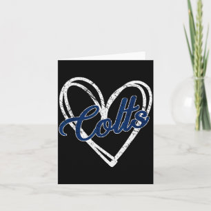 Colts Name Vintage Retro Gift Men Women Boy Girl  Card