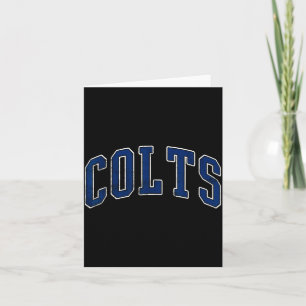 Colts Name Vintage Retro Gift Men Women Boy Girl  Card
