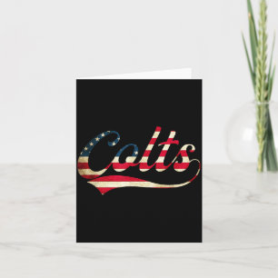 Colts Vintage Retro Men Women  Card