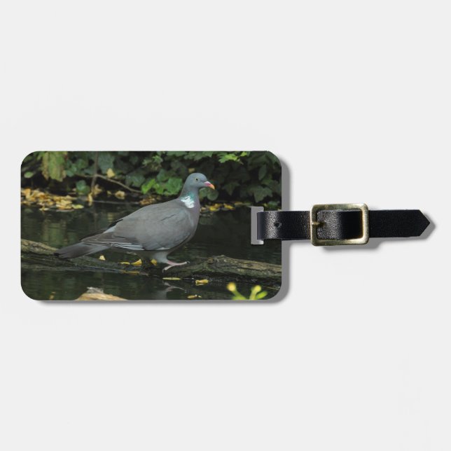 Columba palumbus luggage tag (Front Horizontal)