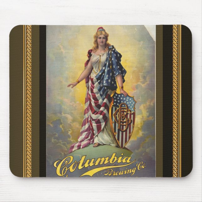 Columbia Brewing Co. Poster Mouse Pad (Front)