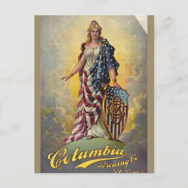 Columbia Brewing Co. Poster Postcard (Front)