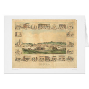 Columbia, CA. Panoramic Map 1855 (0441A)