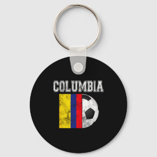 Columbia Flag Soccer Futbol Footll T Shirt  Key Ring