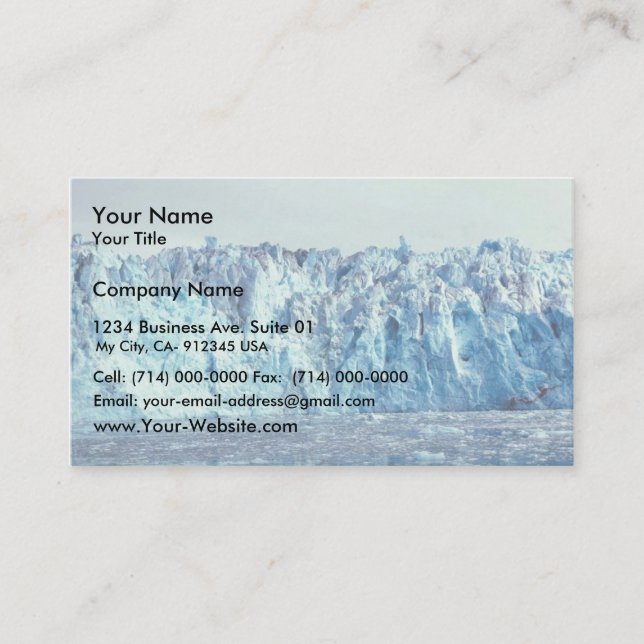 Columbia Glacier Business Card (Front)