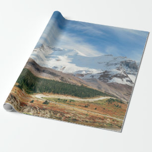 Columbia Icefield panorama with snow covered mount Wrapping Paper