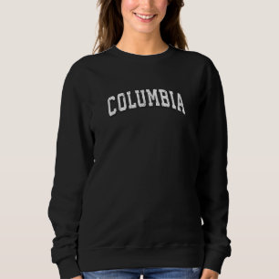 Columbia Missouri Vintage Athletic Sports B&w Prin Sweatshirt