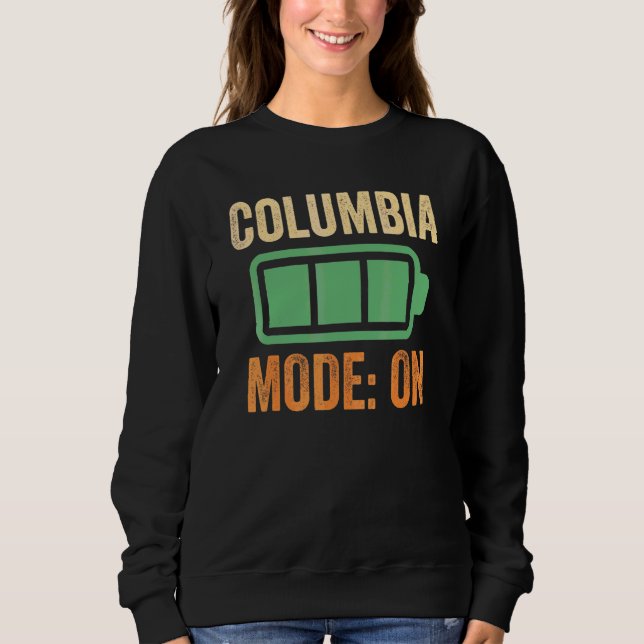 Columbia Mode On Battery Design Sweatshirt (Front)