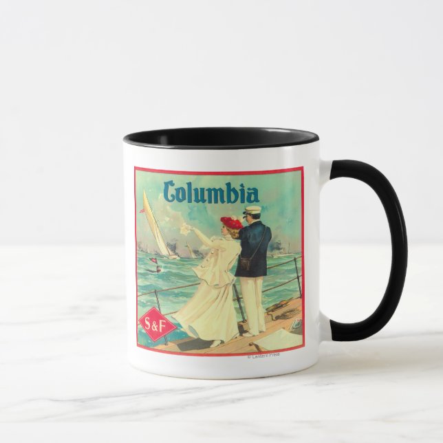 Columbia Orange Label Mug (Right)