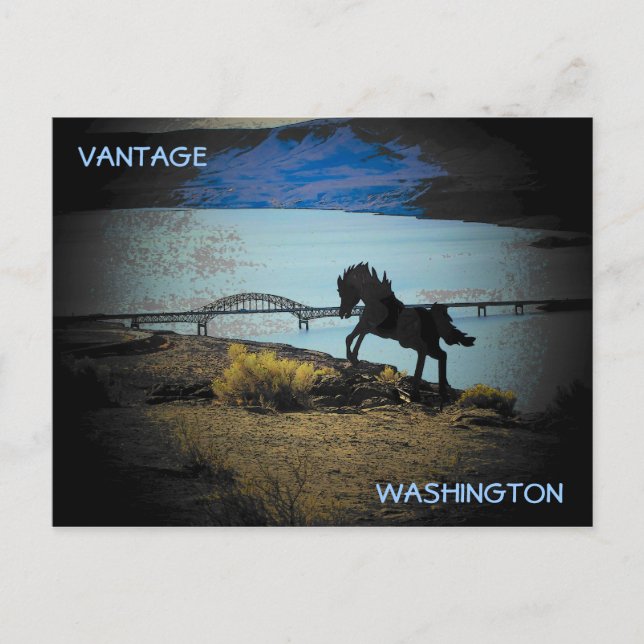 Columbia River Crossing Vantage, Washington Postcard (Front)