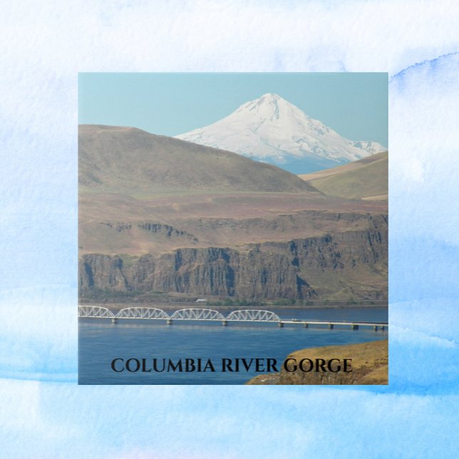 Columbia River Gorge and Mount Hood Landscape Tile (In Situ)