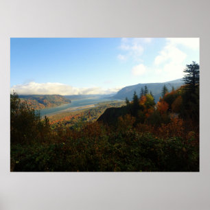 Columbia River Gorge in Autumn Poster