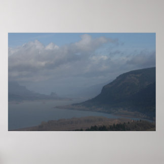 columbia river gorge oregon poster
