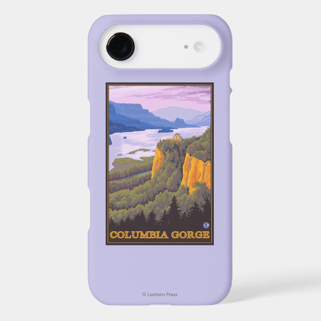 Columbia River Gorge Scene with Crown Point Case-Mate iPhone Case (Back)