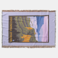Columbia River Gorge Scene with Crown Point
