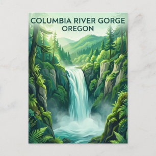 Columbia River Gorge USA Postcard