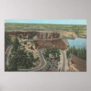 Columbia River Gorge View - Rowena Heights View Poster