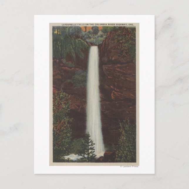 Columbia River, OR - Latourelle Falls View #1 Postcard (Front)