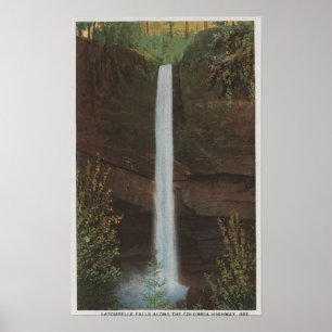 Columbia River, OR - Latourelle Falls View #3 Poster
