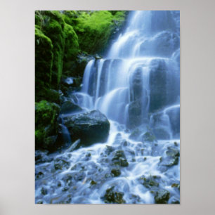 Columbia River Waterfall Fine Photo Poster