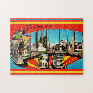 Columbia SC Greeting 11x14 Jigsaw Puzzle