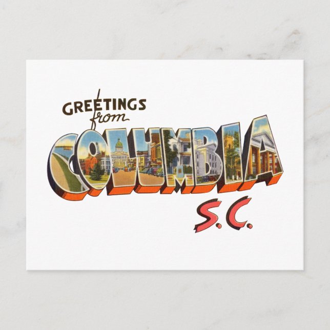 Columbia SC Postcard (Front)