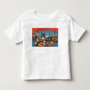 Columbia, South Carolina - Large Letter Scenes 2 Toddler T-Shirt