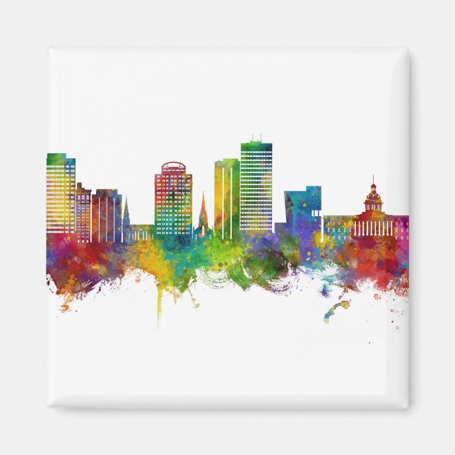 Columbia South Carolina Skyline Magnet (Front)