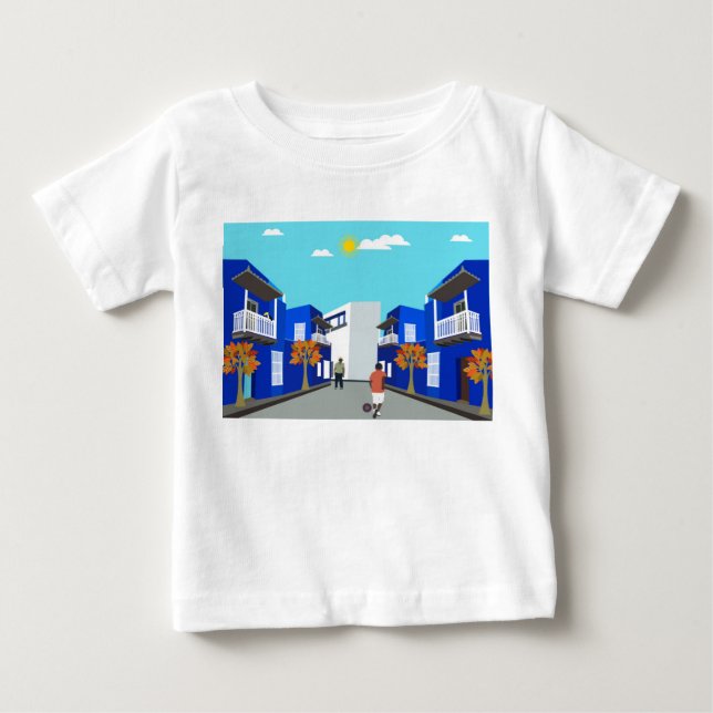 Columbia Street Football Baby T-Shirt (Front)