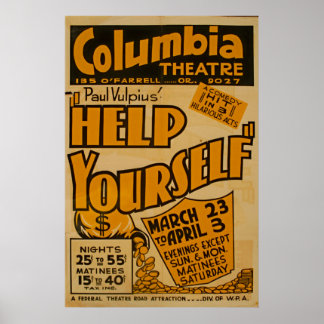 Columbia Theatre Vintage Poster