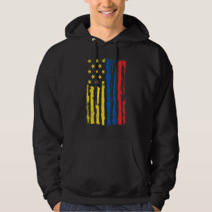 Columbian American Pride Usa Flag Columbia Roots Hoodie