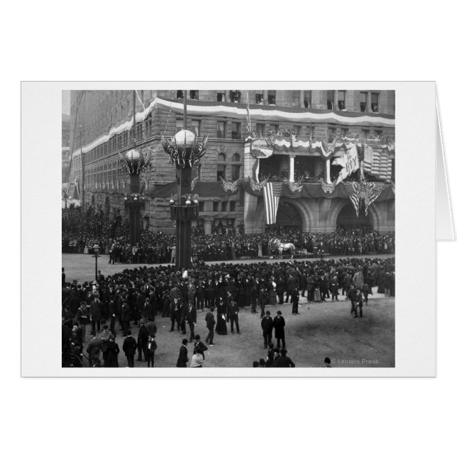 Columbian Parade Forming on Lake Front Chicago (Front Horizontal)